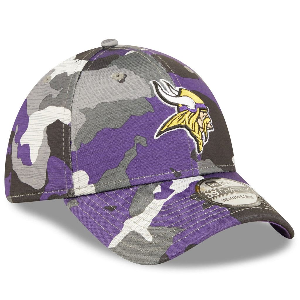 Minnesota Vikings New Era Camo 2022 NFL Training Camp Official 39THIRTY Flex Hat for Men product image 3, provided for