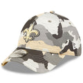 New Orleans Saints New Era Camo 2022 NFL Training Camp Official 39THIRTY Flex Hat for Men product image 1, provided for