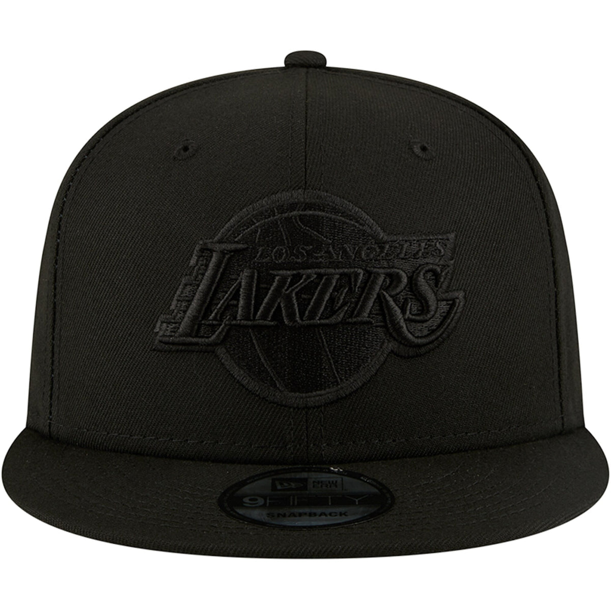 Los Angeles Lakers New Era Black On Black Color Pack 9FIFTY Snapback Hat for Men product image 2, provided for visual