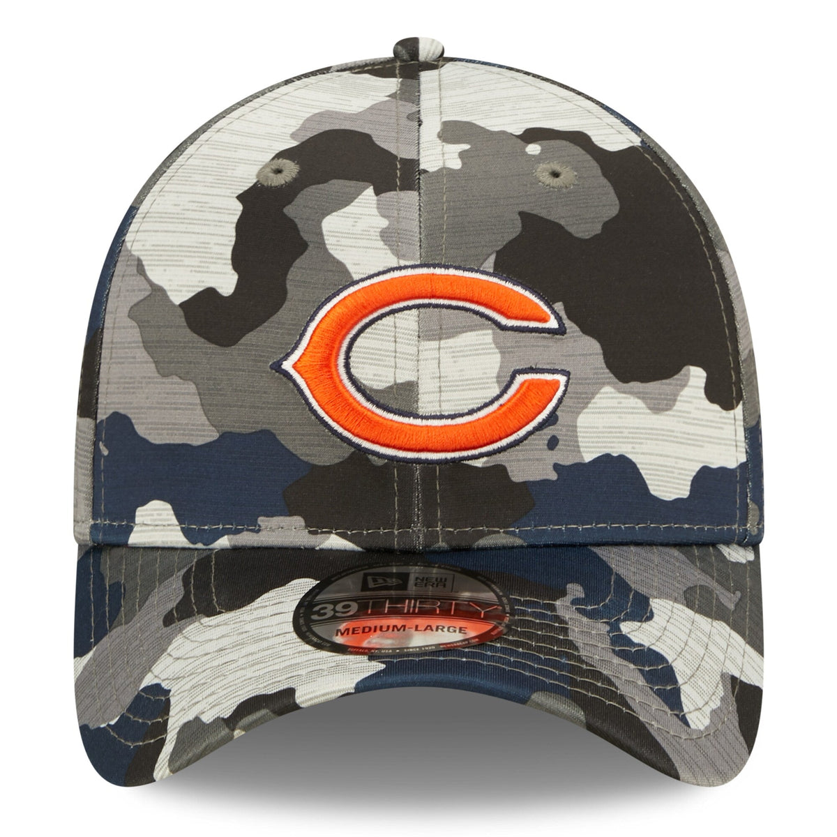 Chicago Bears New Era Camo 2022 NFL Training Camp Official 39THIRTY Flex Hat for Men product image 2, provided for visual