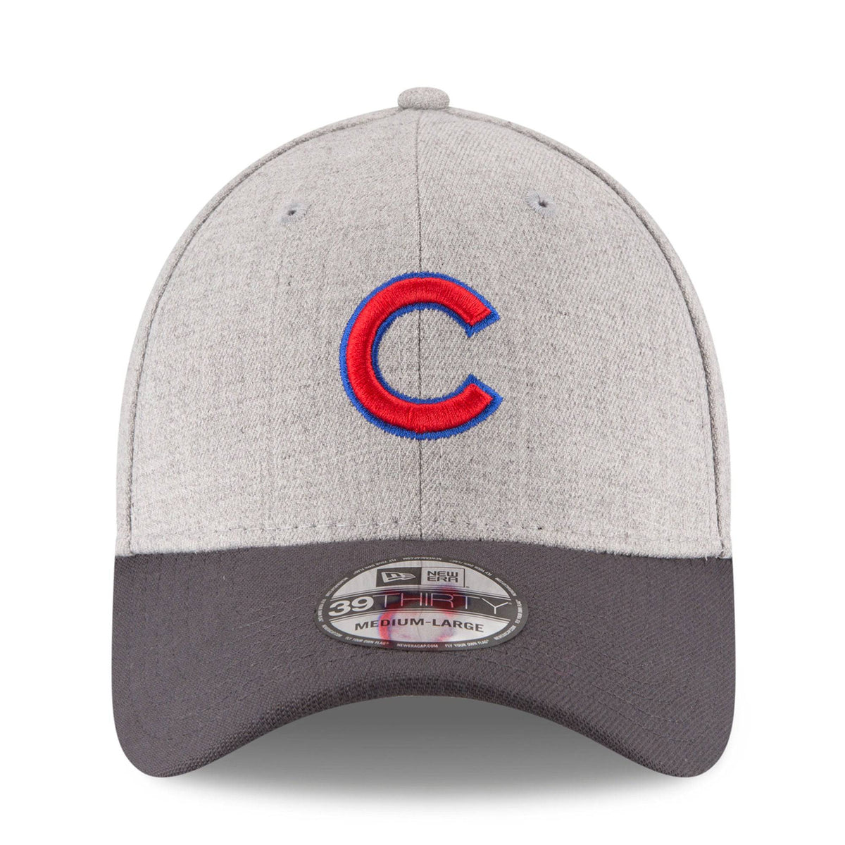 Chicago Cubs New Era Heathered Gray/Graphite Change Up Classic 39THIRTY Flex Hat for Men product image 2, provided for