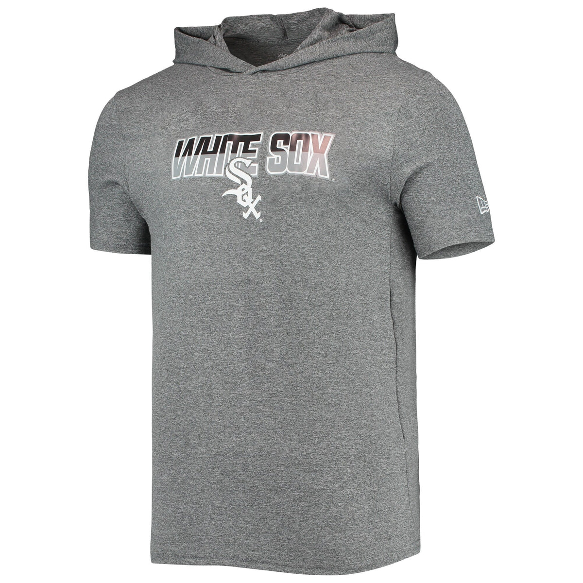 Chicago White Sox New Era Heathered Gray Hoodie T-Shirt for Men product image 2, provided for visual reference and product