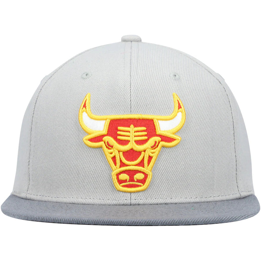 Mitchell & Ness Chicago Bulls NBA Cool Grey 3 Adjustable Snapback for Men product image 2, provided for visual reference and