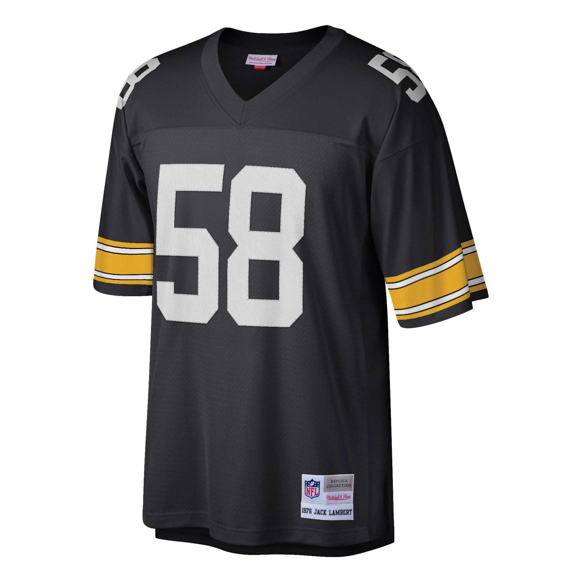 Pittsburgh Steelers Jack Lambert Mitchell & Ness Black Replica Legacy Jersey for Men product image 2, provided for visual