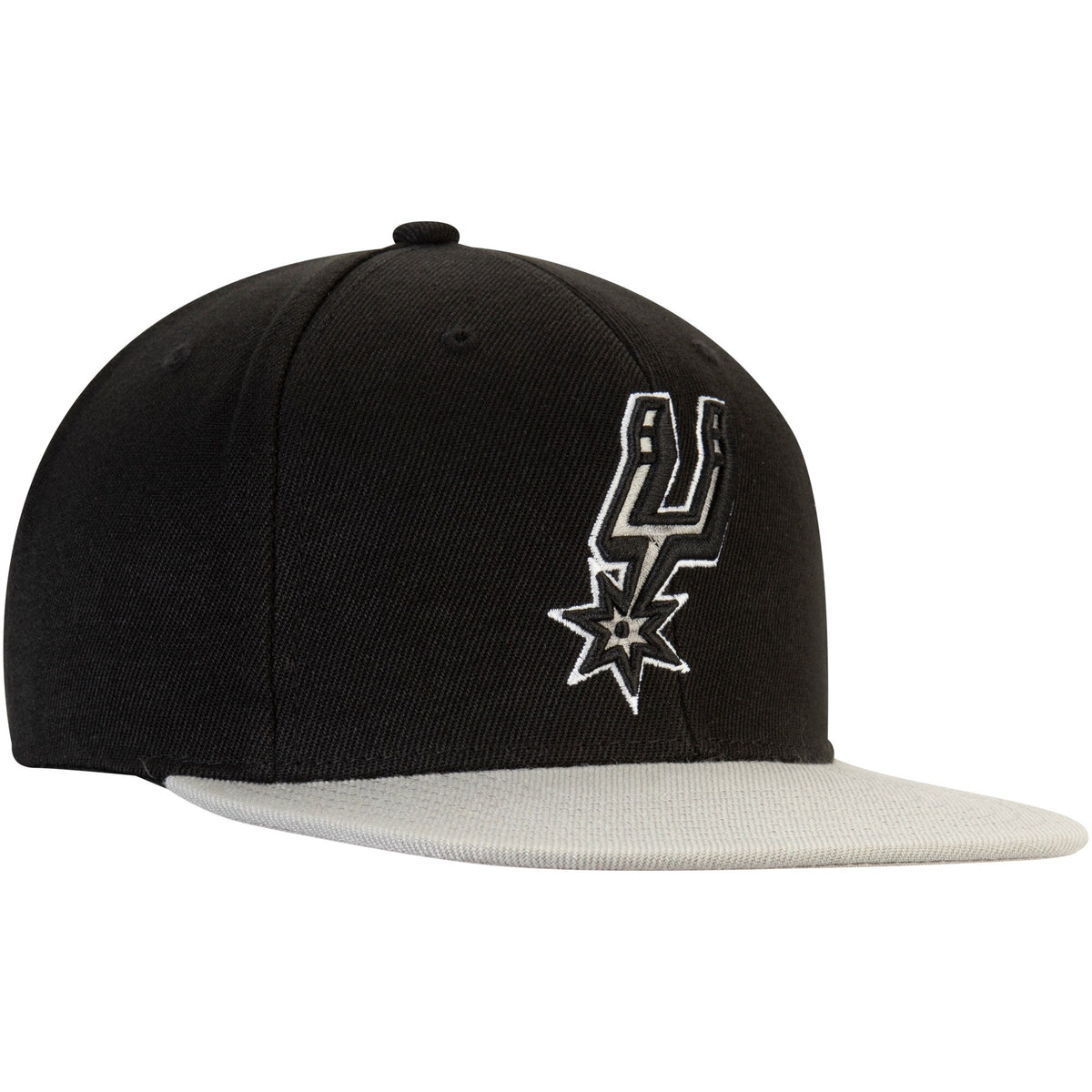 Mitchell & Ness San Antonio Spurs Core 2 Tone Black/Gray Adjustable Snapback Hat for Men product image 3, provided for
