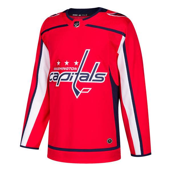 Washington Capitals adidas Red Home Authentic Blank Jersey for Men product image 2, provided for visual reference and