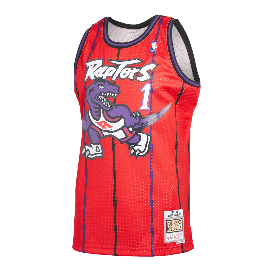 Toronto Raptors Tracy McGrady Mitchell & Ness Red 1998-99 Hardwood Classics Reload 2.0 Swingman Jersey for Men product image