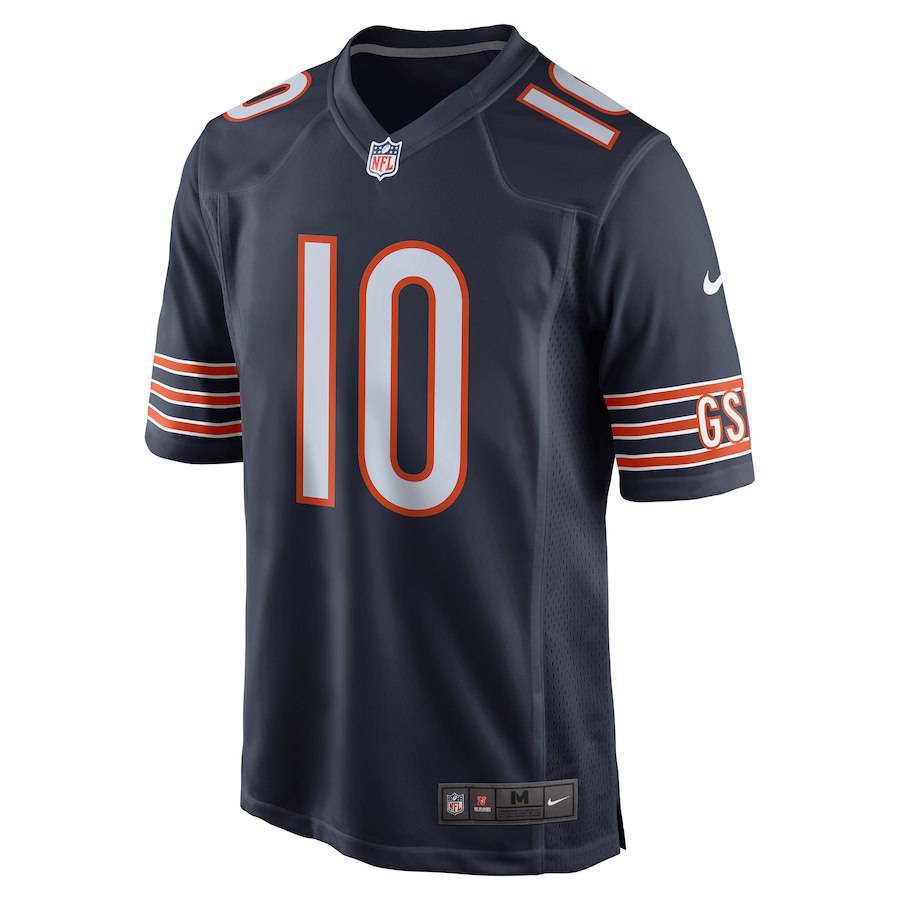 Youth Chicago Bears Mitchell Trubisky Nike Navy Game Jersey product image 3, provided for visual reference and product