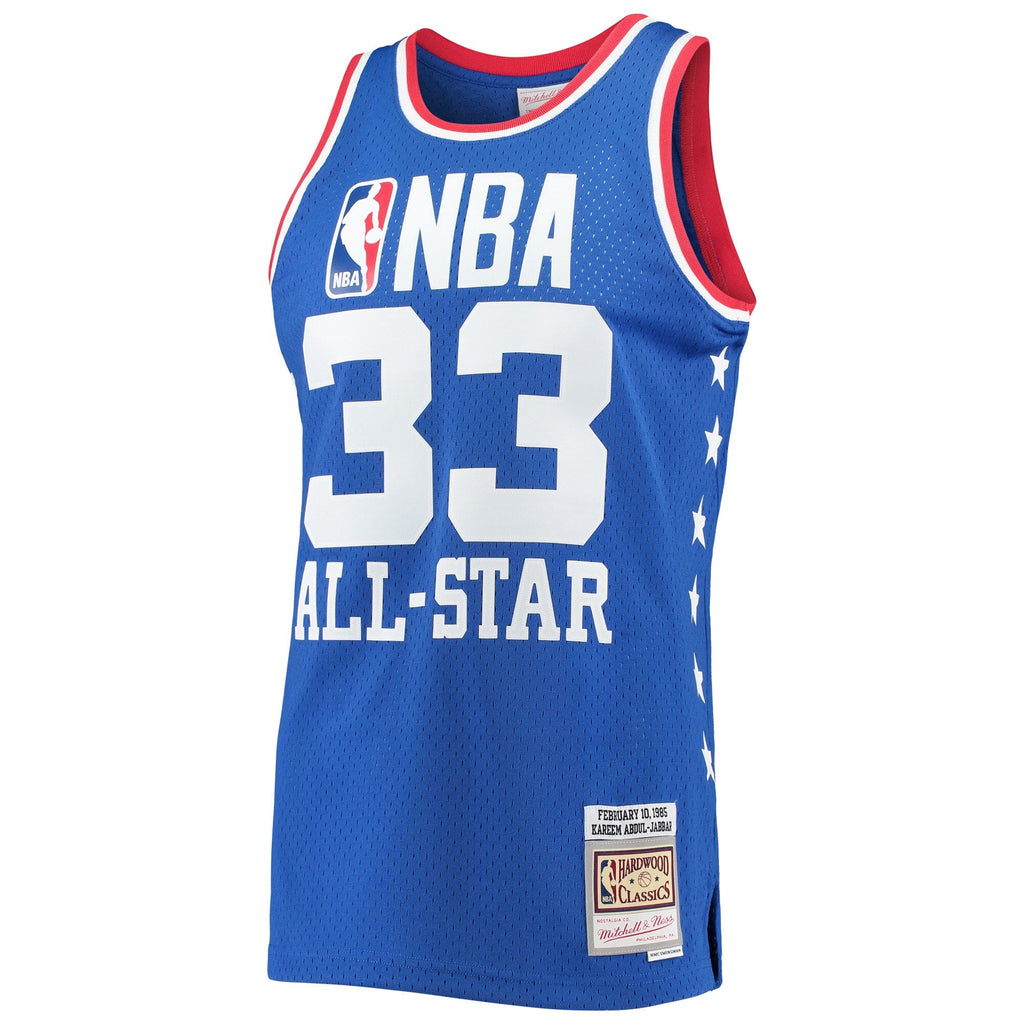 Mitchell & Ness Kareem Abdul-Jabbar Royal Western Conference 1985 NBA All-Star Game Swingman Jersey for Men product image 2,