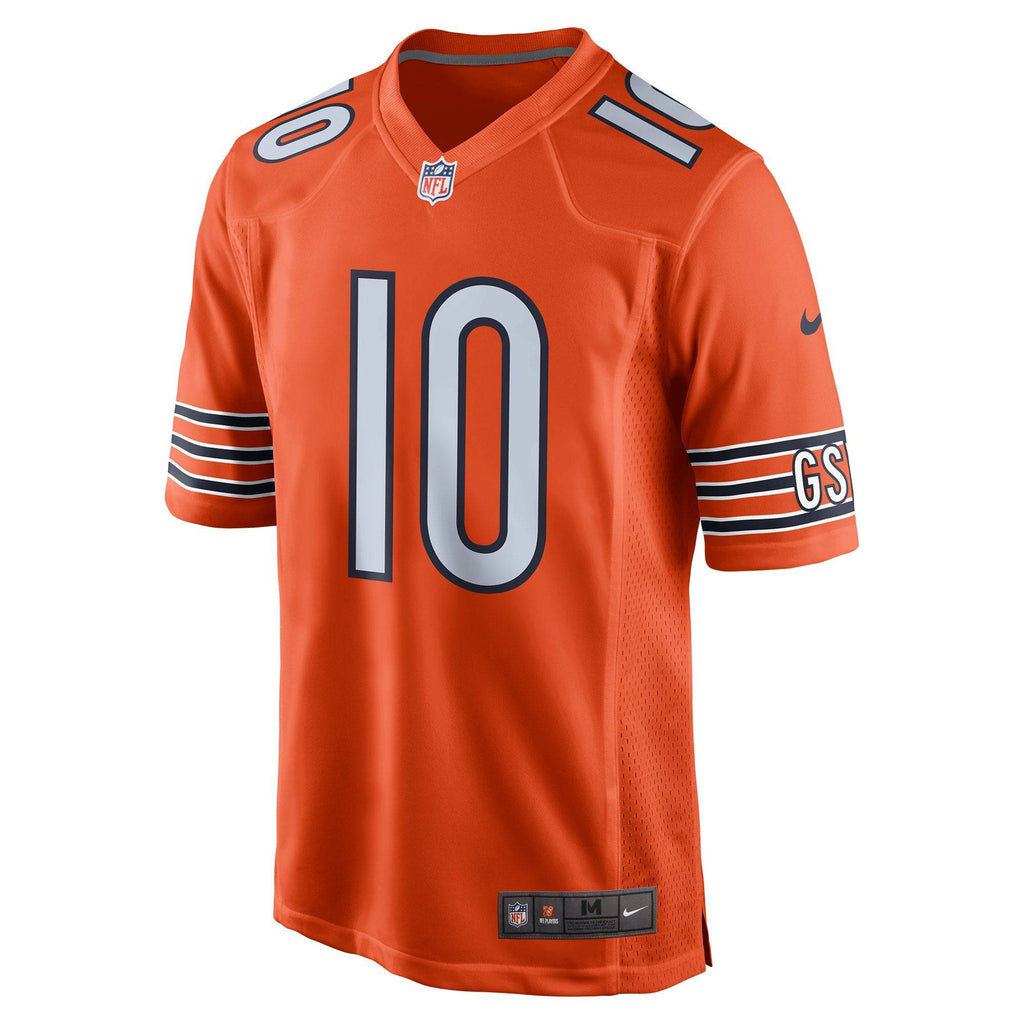 Youth Chicago Bears Mitchell Trubisky Nike Orange Alternate Game Jersey product image 3, provided for visual reference and