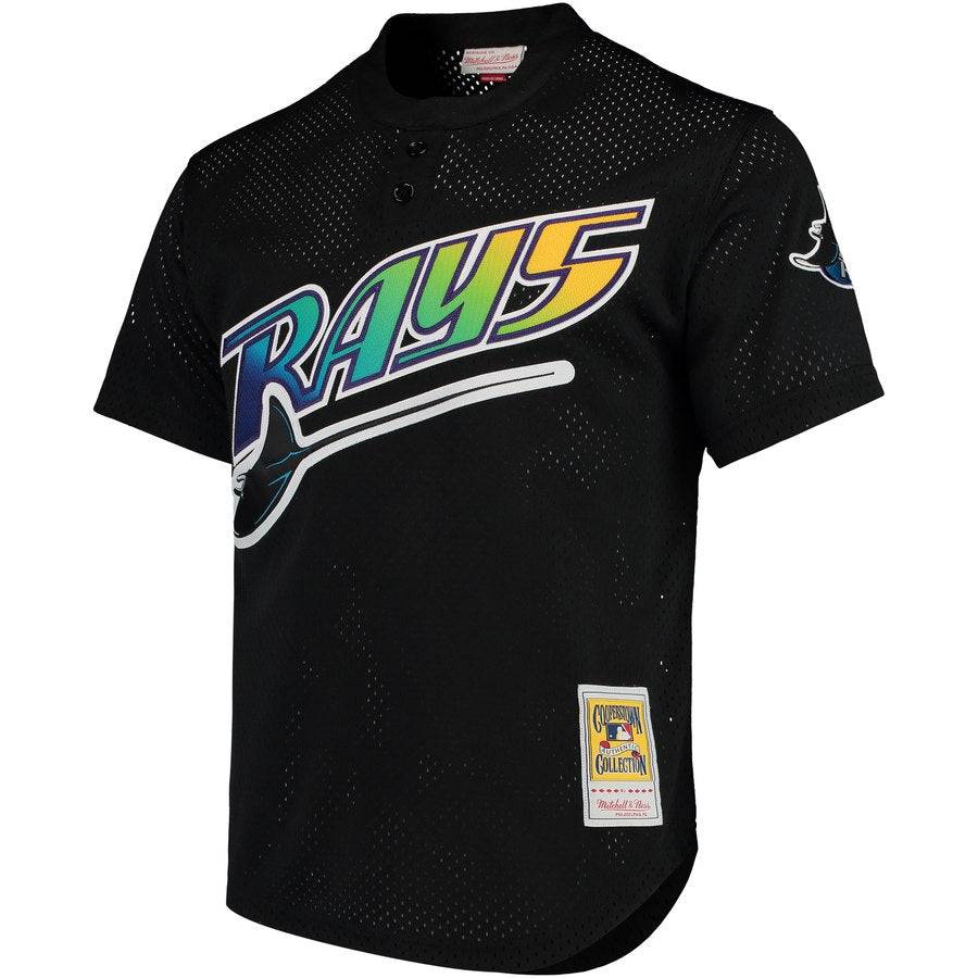 Tampa Bay Devil Rays Wade Boggs Mitchell & Ness Black Cooperstown 1998 Mesh Batting Practice Jersey for Men product image 2,