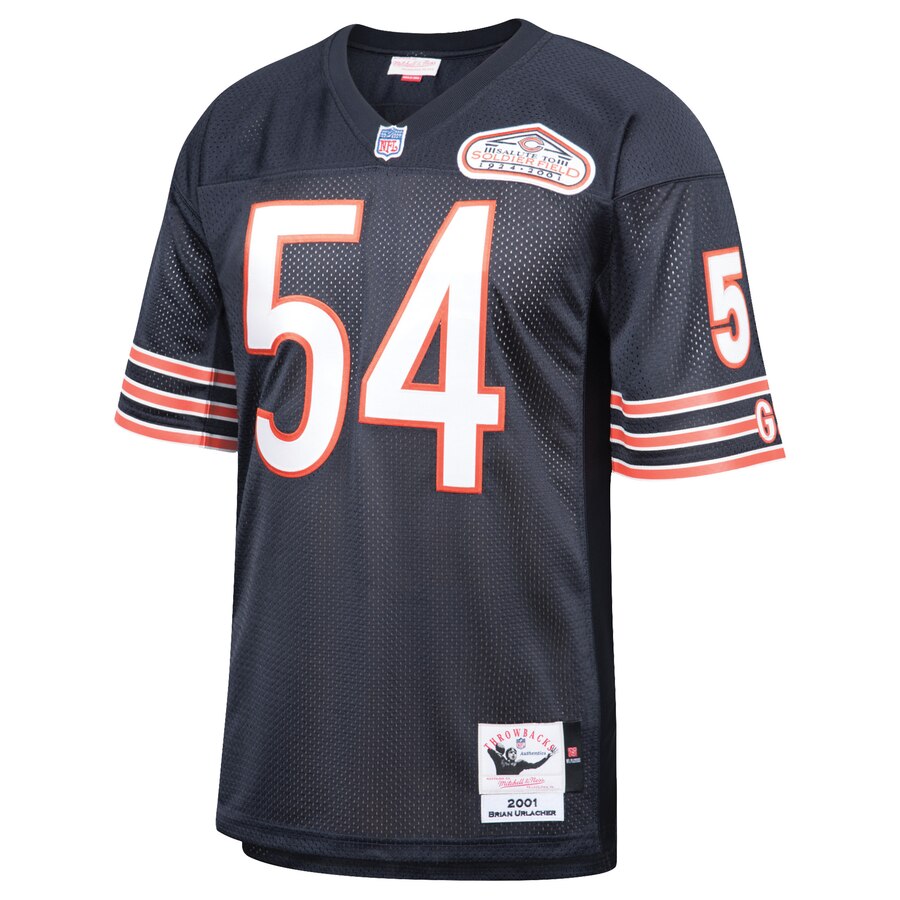 Brian Urlacher Chicago Bears Mitchell & Ness 2001 Authentic Retired Player Jersey - Navy product image 2, provided for