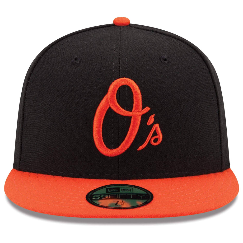 Baltimore Orioles New Era Black/Orange Alternate Authentic Collection On Field 59FIFTY Performance Fitted Hat for Men