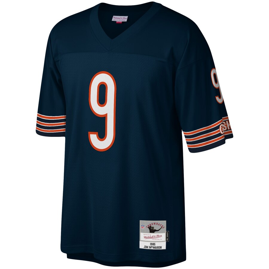 Chicago Bears Jim McMahon Mitchell & Ness Navy 1985 Legacy Replica Jersey for Men product image 2, provided for visual