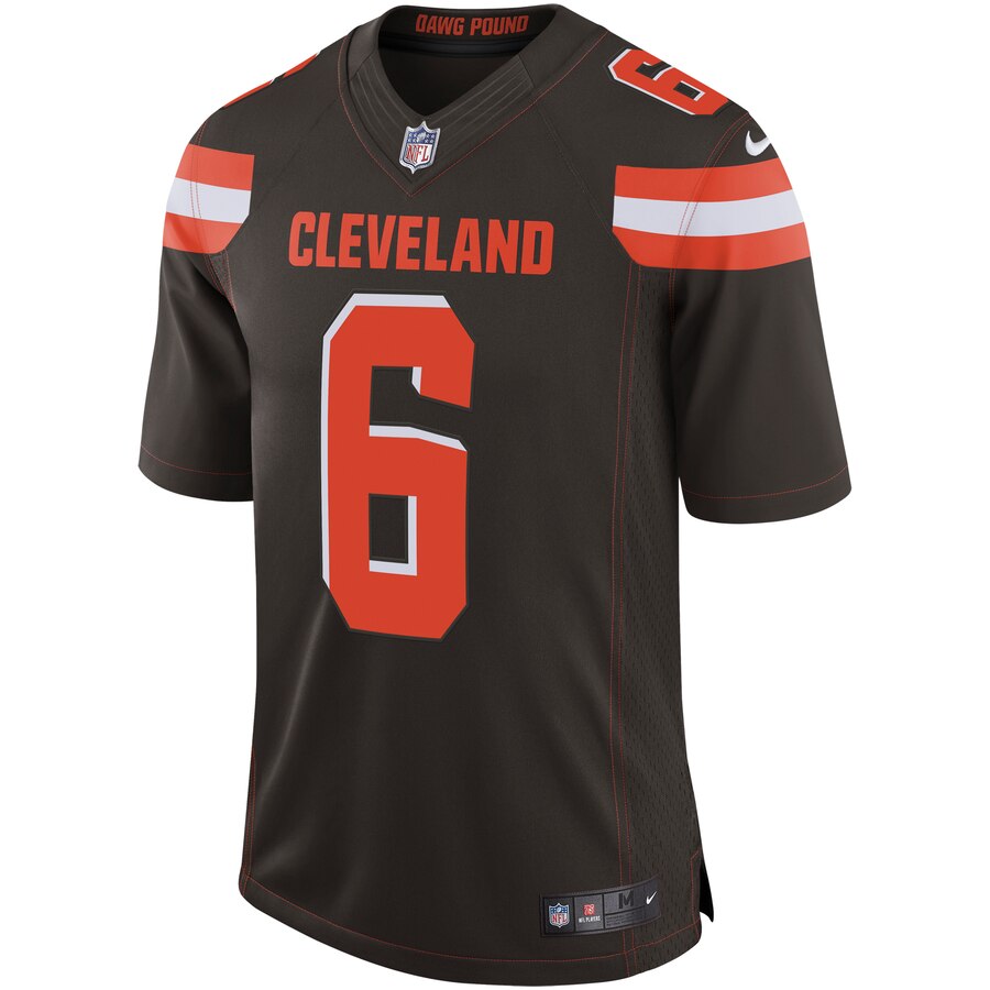 Cleveland Browns Baker Mayfield Nike Brown Speed Machine Limited Jersey for Men product image 2, provided for visual