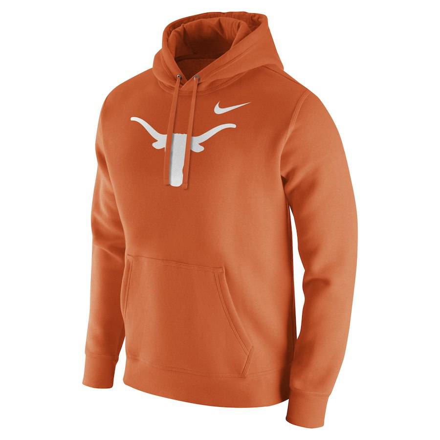 Texas Longhorns Nike Burnt Orange Club Fleece Hoodie for Men product image 2, provided for visual reference and product