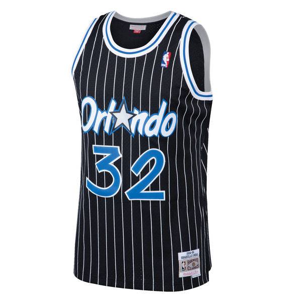 Men’s Shaquille O’Neal Orlando Magic 1994-95 Black Swingman Replica Jersey By Mitchell & Ness product image 2, provided for