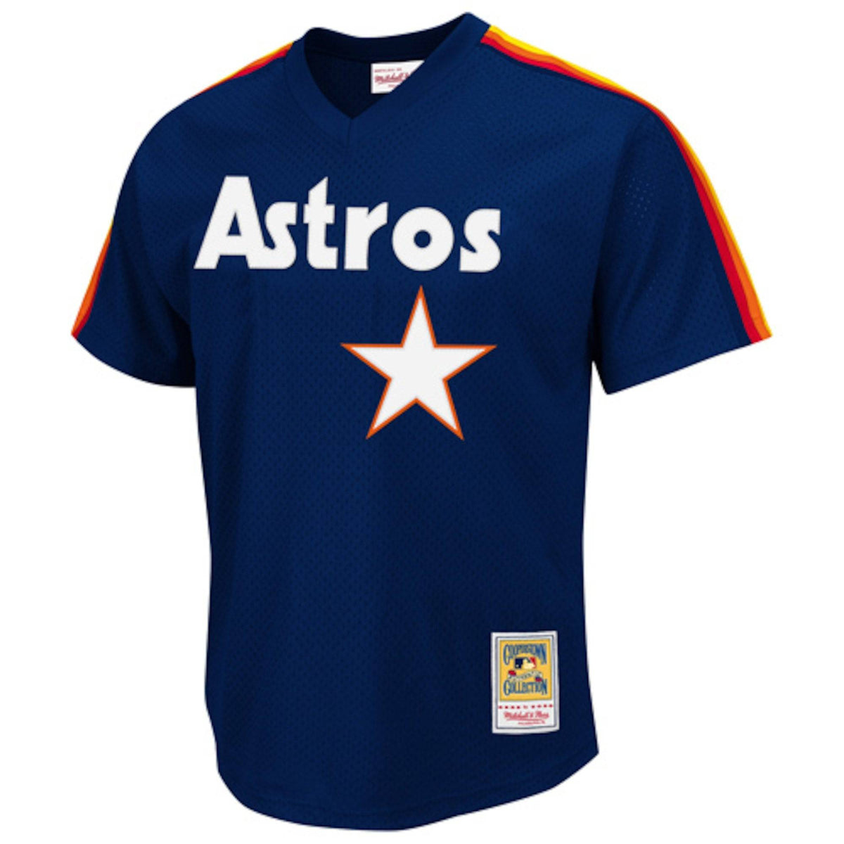 Houston Astros Nolan Ryan Mitchell & Ness Navy 1988 Authentic Cooperstown Collection Mesh Batting Practice Jersey for Men