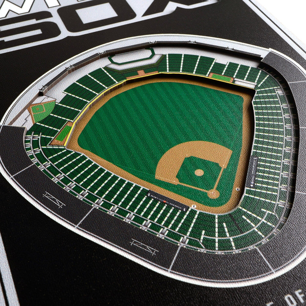 Chicago White Sox 8'' x 32'' 3D StadiumView Banner product image 2, provided for visual reference and product detail review