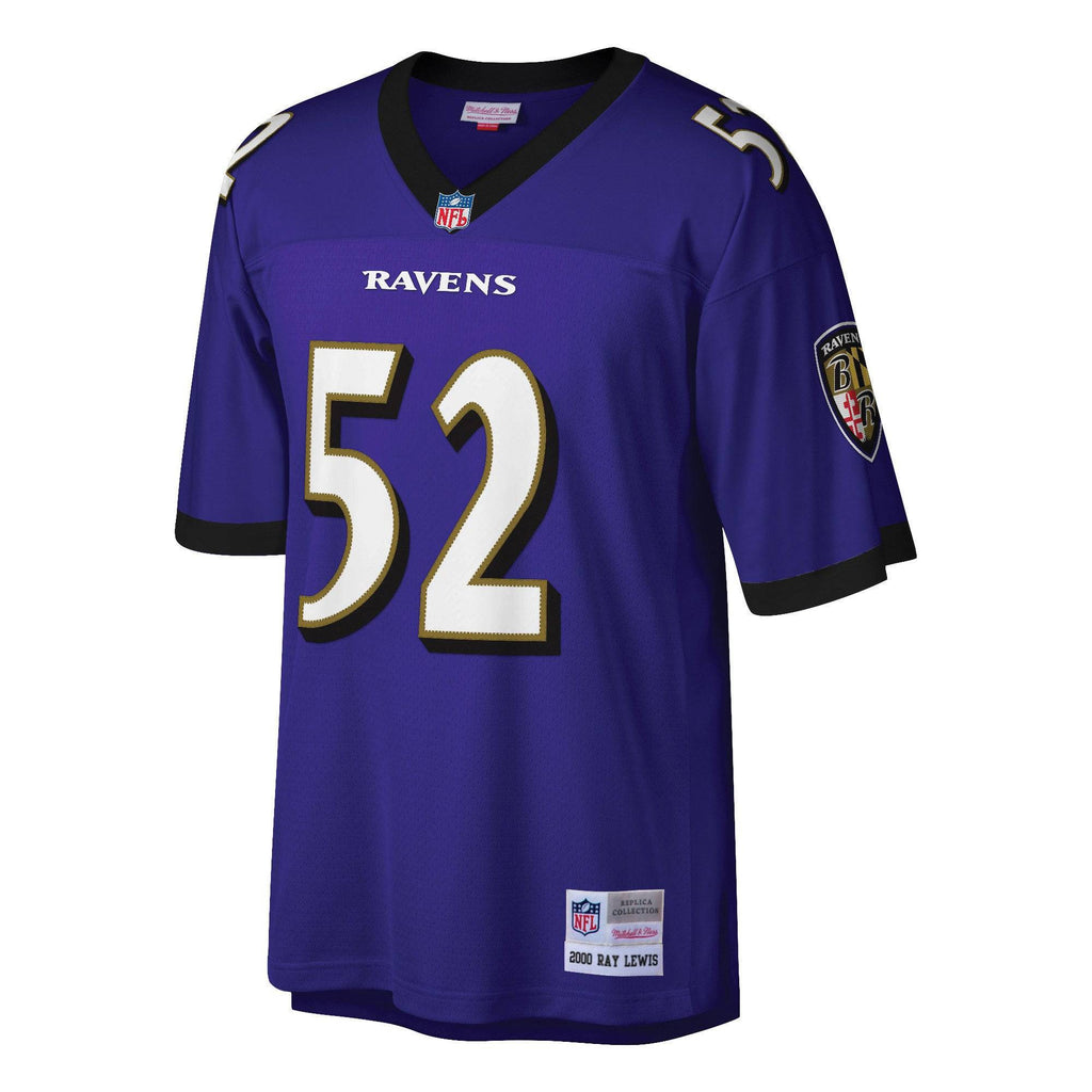 Baltimore Ravens Ray Lewis Mitchell & Ness Purple Legacy Replica Jersey for Men product image 2, provided for visual