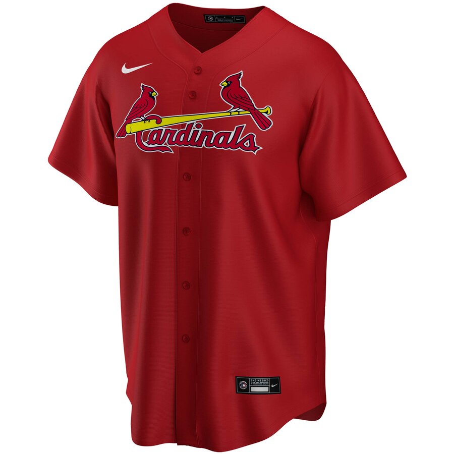 St. Louis Cardinals Nike Red Alternate Replica Team Jersey for Men product image 2, provided for visual reference and