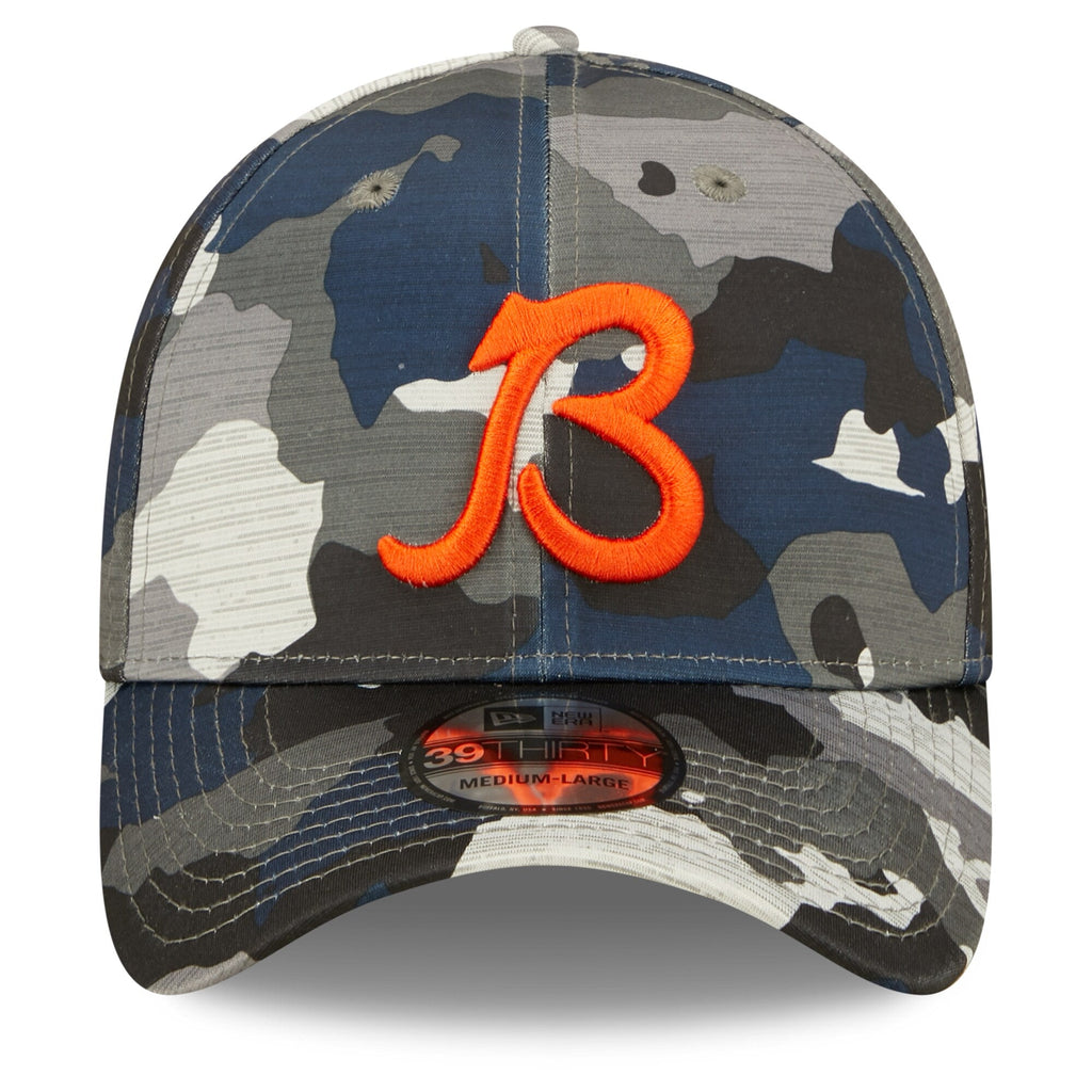 Chicago Bears New Era Camo 2022 NFL Training Camp Official Script 39THIRTY Flex Hat for Men product image 2, provided for