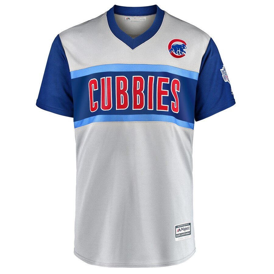 Chicago Cubs Anthony Rizzo "Tony" Majestic Gray 2019 MLB Little League Classic Replica Player Jersey for Men product image