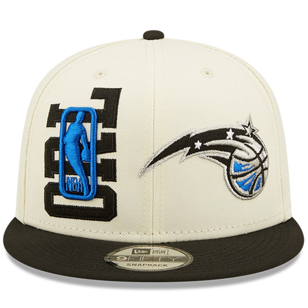 Orlando Magic New Era 2022 NBA Draft 9FIFTY Snapback Adjustable Hat - Cream/Black product image 2, provided for visual