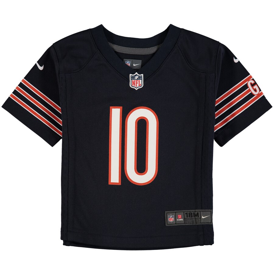 Infant Chicago Bears Mitchell Trubisky Nike Navy Game Jersey product image 3, provided for visual reference and product
