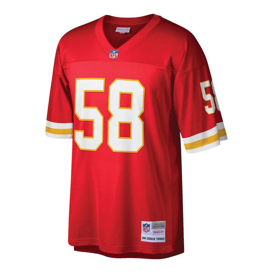 Kansas City Chiefs Derrick Thomas Mitchell & Ness Red Retired Player Replica Jersey for Men product image 2, provided for