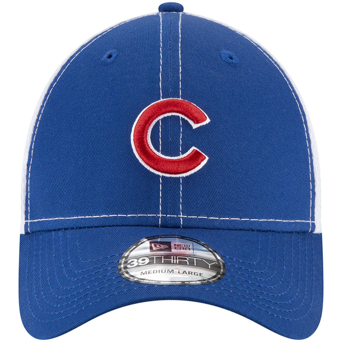 Chicago Cubs New Era Royal/White Semester Neo 39THIRTY Flex Hat for Men product image 2, provided for visual reference and