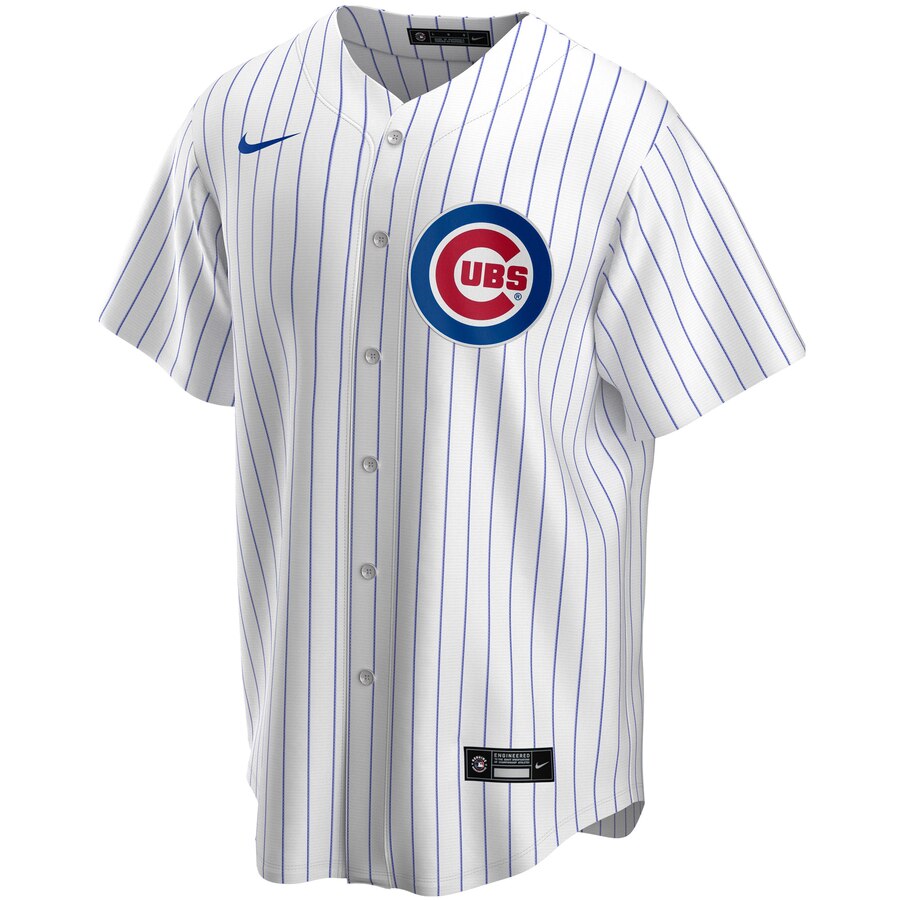 NIKE Men Anthony Rizzo Chicago Cubs Premium Twill White Home Replica Jersey product image 2, provided for visual reference