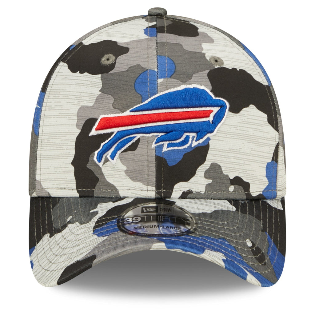 Buffalo Bills New Era Camo 2022 NFL Training Camp Official 39THIRTY Flex Hat for Men product image 2, provided for visual