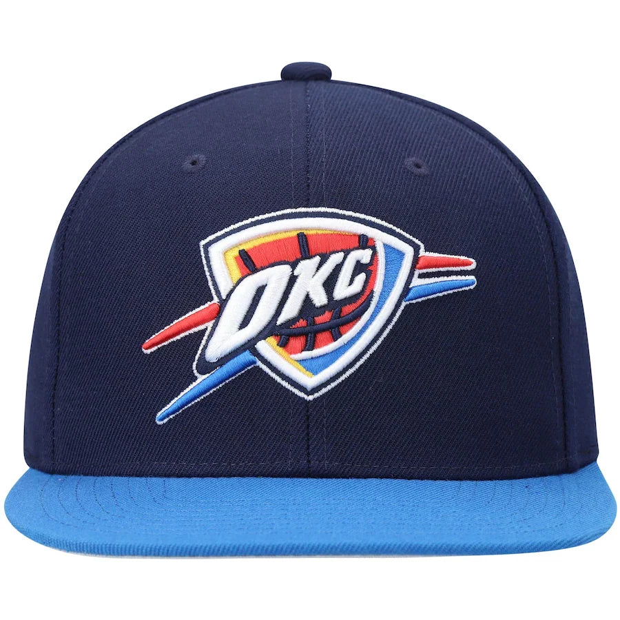 Oklahoma City Thunder 2-Tone 2.0 Mitchell & Ness Snapback Hat product image 2, provided for visual reference and product