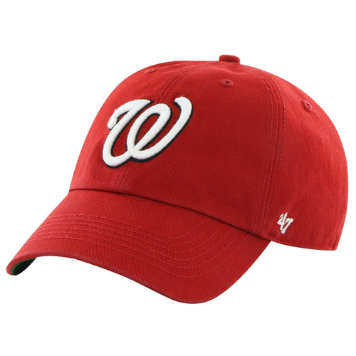 '47 Washington Nationals Red Home Franchise Fitted Dad Hat product image 2, provided for visual reference and product detail