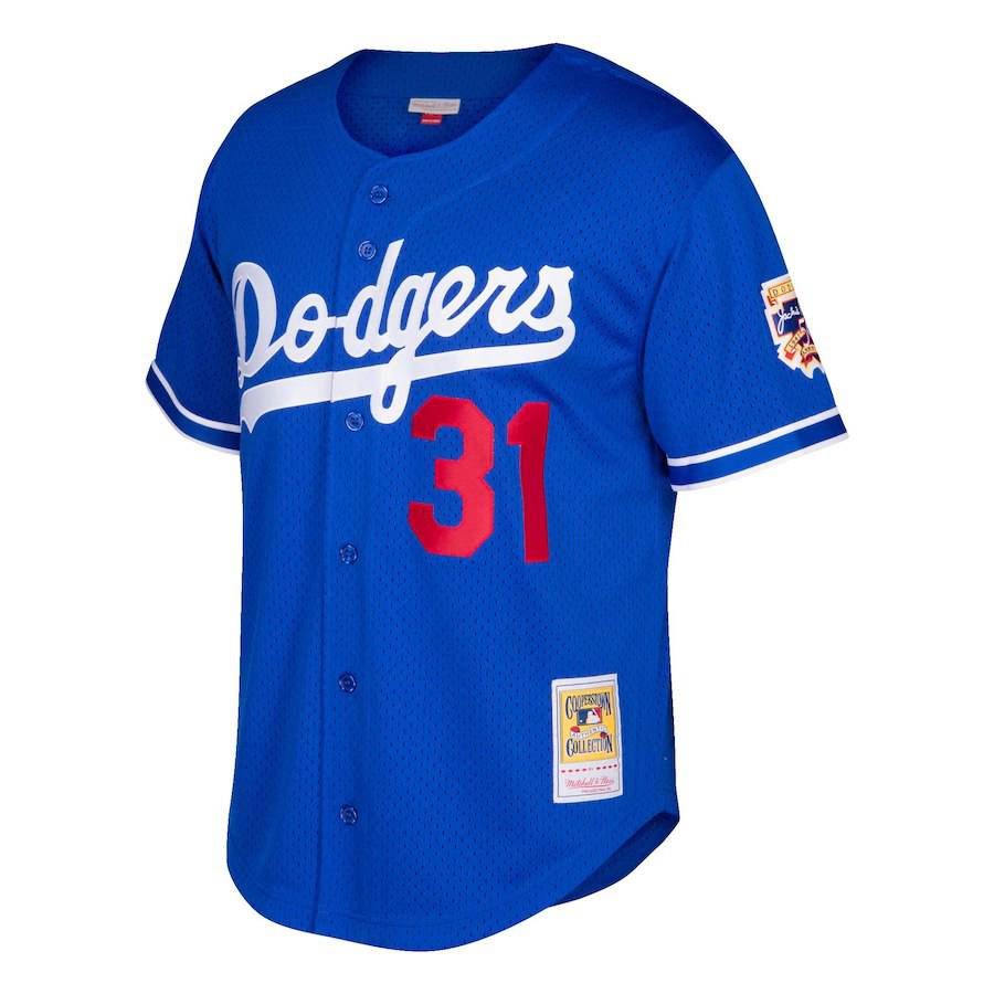 Los Angeles Dodgers Mike Piazza Mitchell & Ness Royal Cooperstown Collection Mesh Batting Practice Jersey for Men product