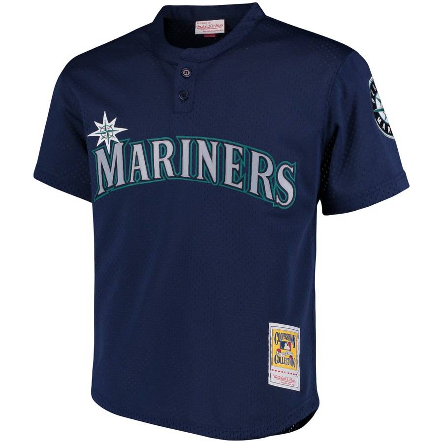 Seattle Mariners Ken Griffey Jr. 1995 Mitchell & Ness Navy Cooperstown Collection Mesh Batting Practice Jersey for Men