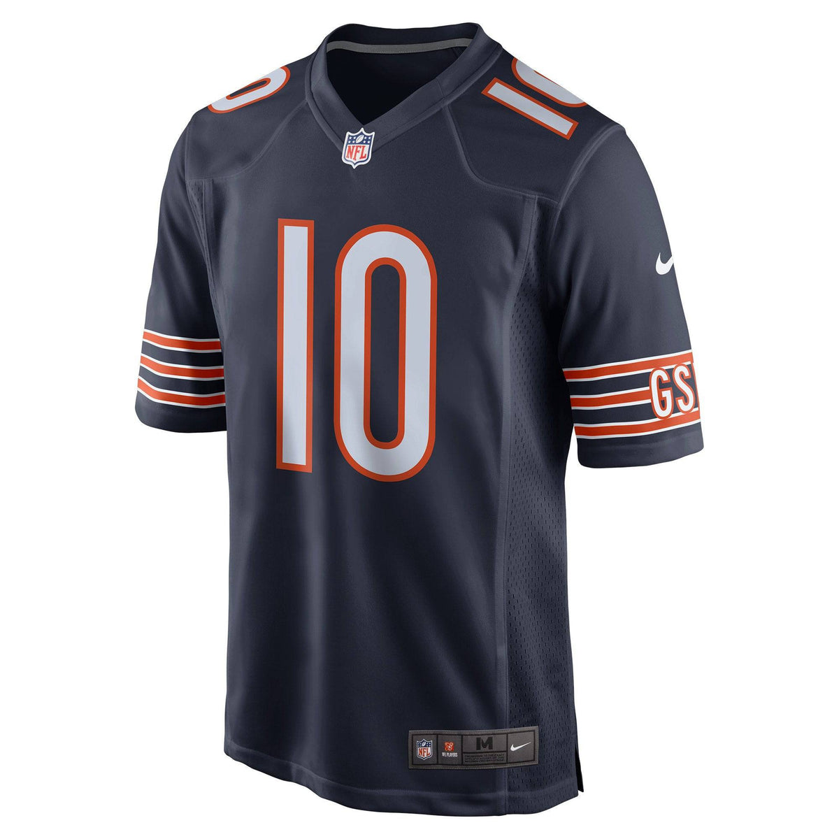 Chicago Bears Mitchell Trubisky Nike Navy Game Jersey for Men product image 2, provided for visual reference and product