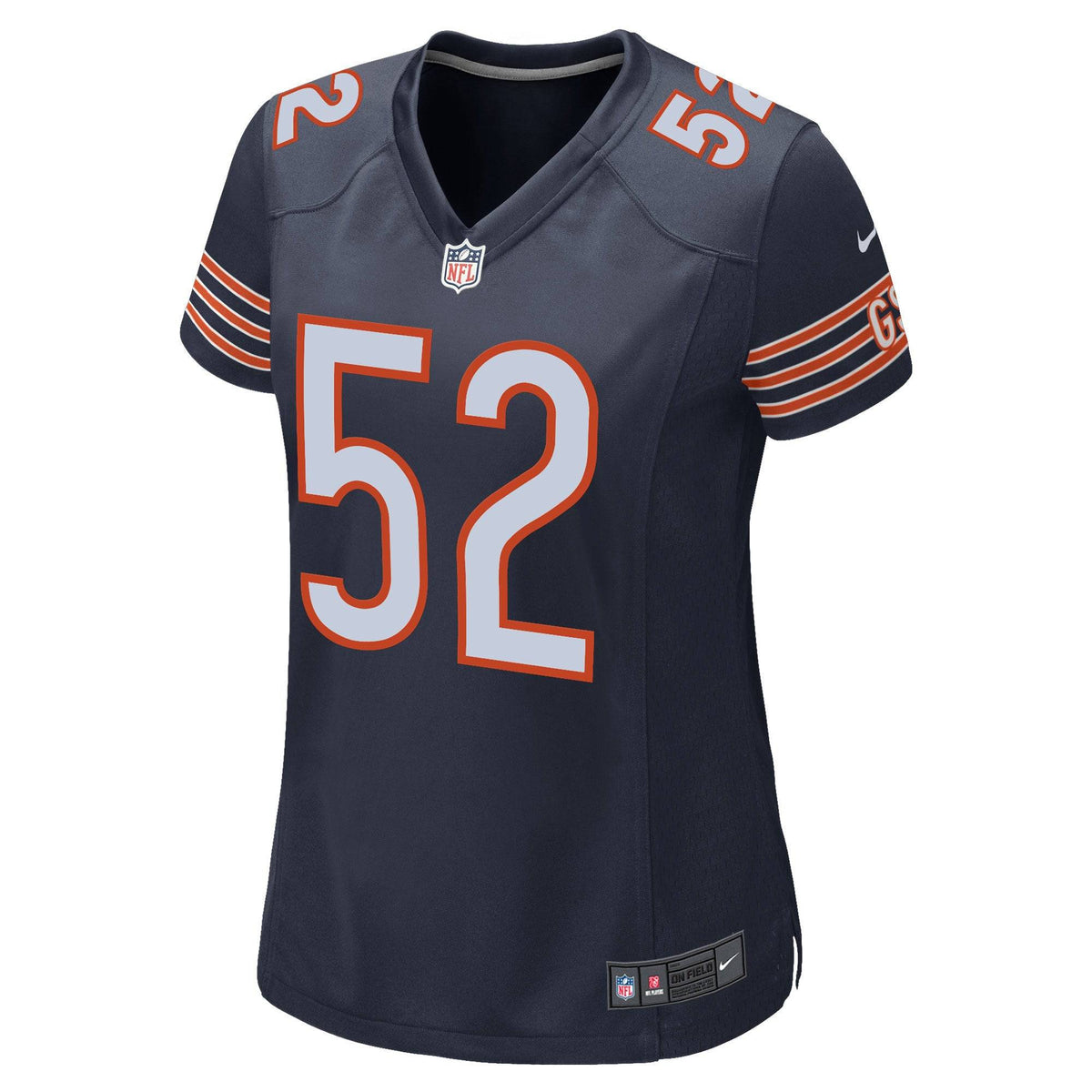 Chicago Bears Khalil Mack Nike Navy Game Jersey for Women product image 2, provided for visual reference and product detail