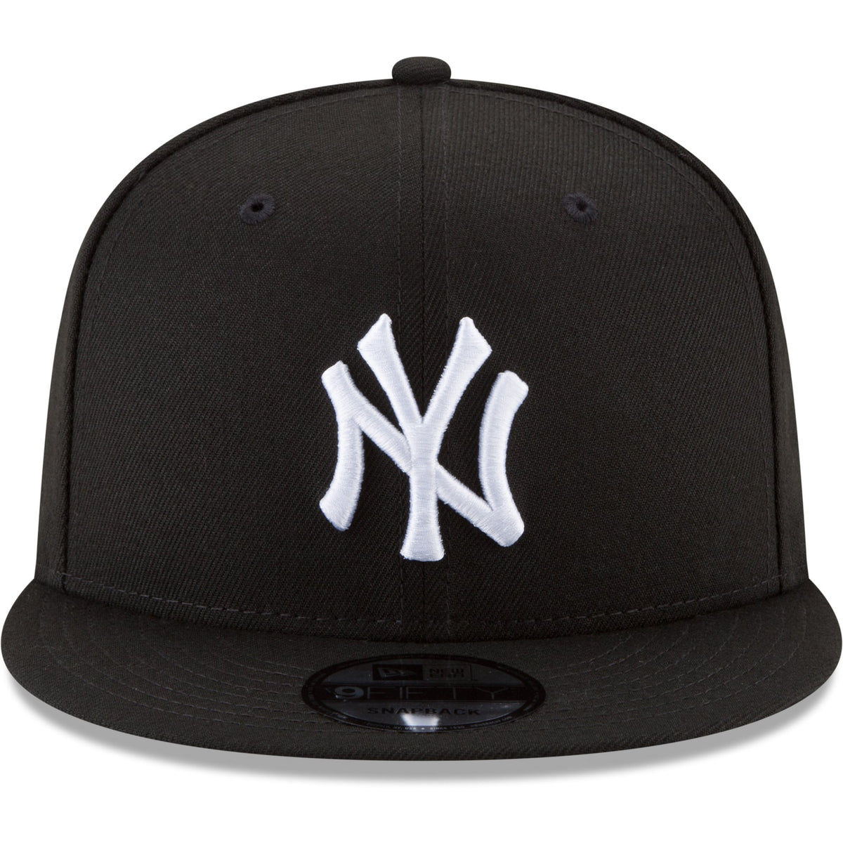 New York Yankees New Era Black & White 9FIFTY Snapback Hat for Men product image 2, provided for visual reference and