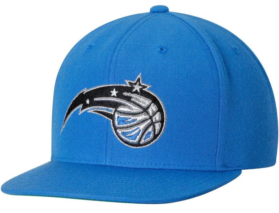Orlando Magic NBA Core Basic Blue Mitchell & Ness Snapback Hat for Men product image 1, provided for visual reference and
