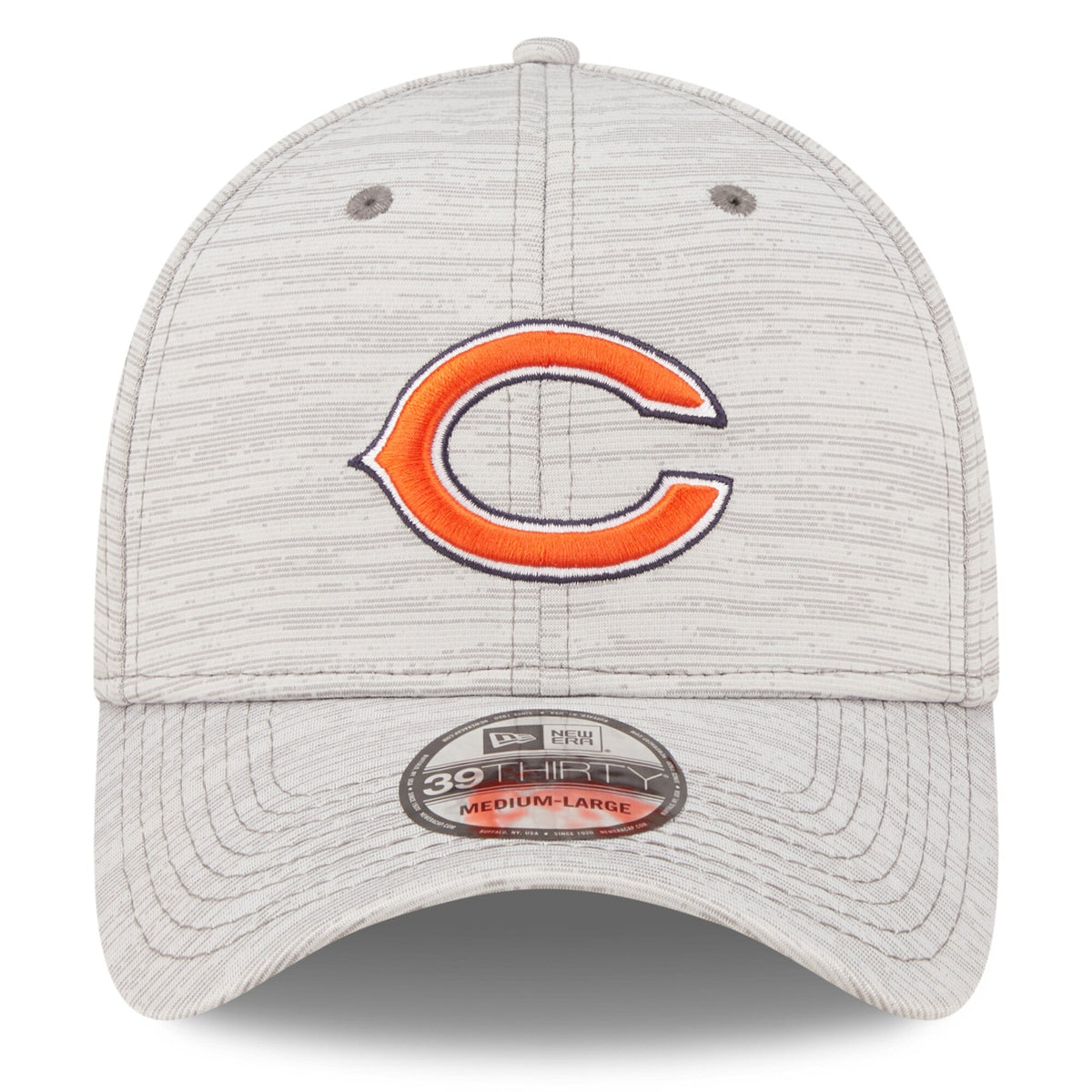 Chicago Bears New Era Gray 2022 NFL Training Camp Official Coach 39THIRTY Flex Hat for Men product image 2, provided for