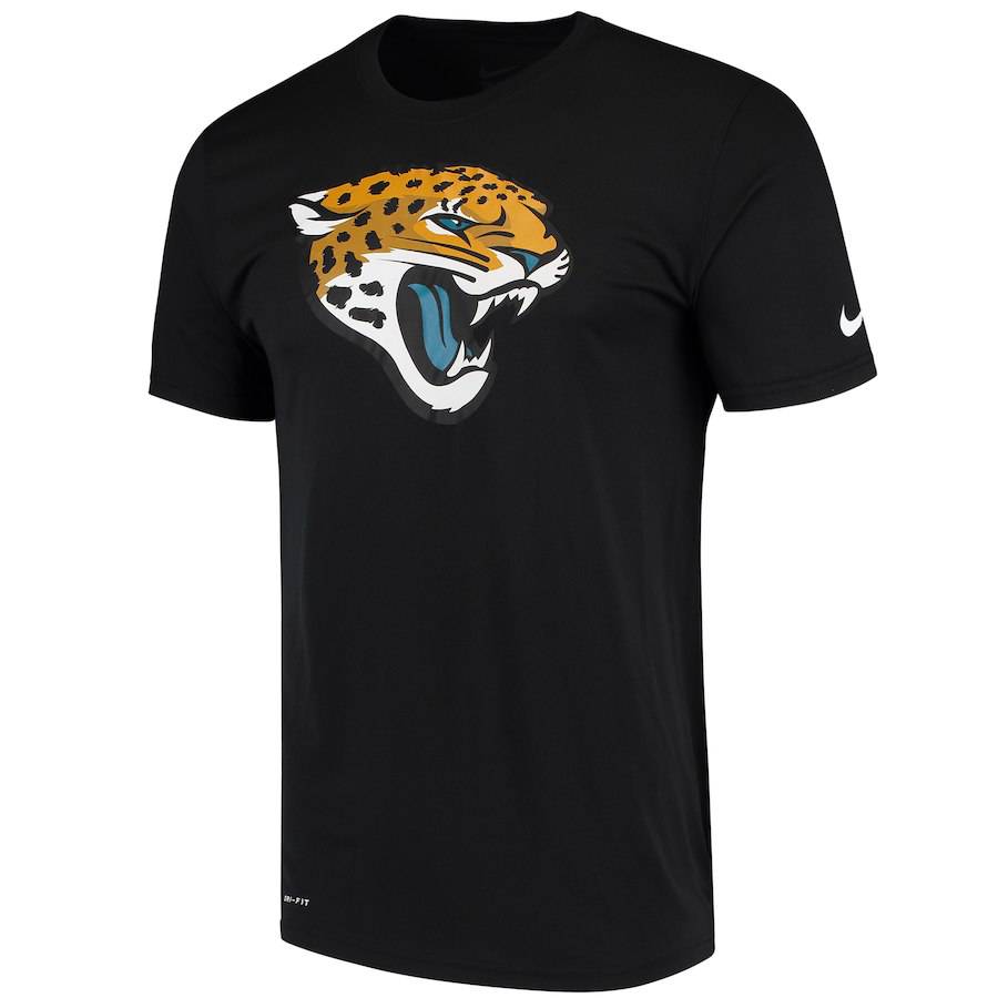 Jacksonville Jaguars Nike Black Legend Performance Logo Essential 3 T-Shirt for Men product image 2, provided for visual