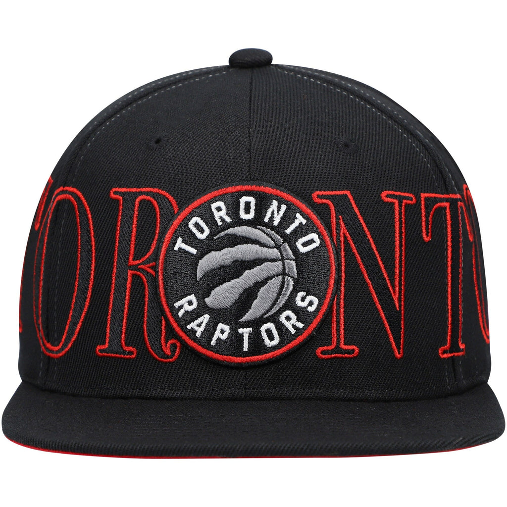 Mitchell & Ness Black Toronto Raptors Winner Circle Snapback Hat for Men product image 2, provided for visual reference and