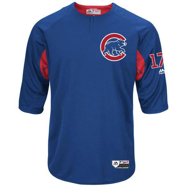 Chicago Cubs Kris Bryant Royal Authentic Collection On-Field 3/4-Sleeve Player Batting Practice Jersey product image 2,
