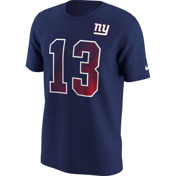 New York Giants Royal Nike Odell Beckham Jr. Prism Player T-Shirt for Men product image 4, provided for visual reference and