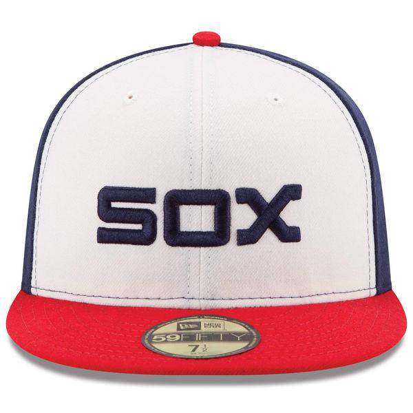 Chicago White Sox New Era White/Red Authentic Collection On-Field Sunday Alternate 59FIFTY Fitted Hat for Men product image