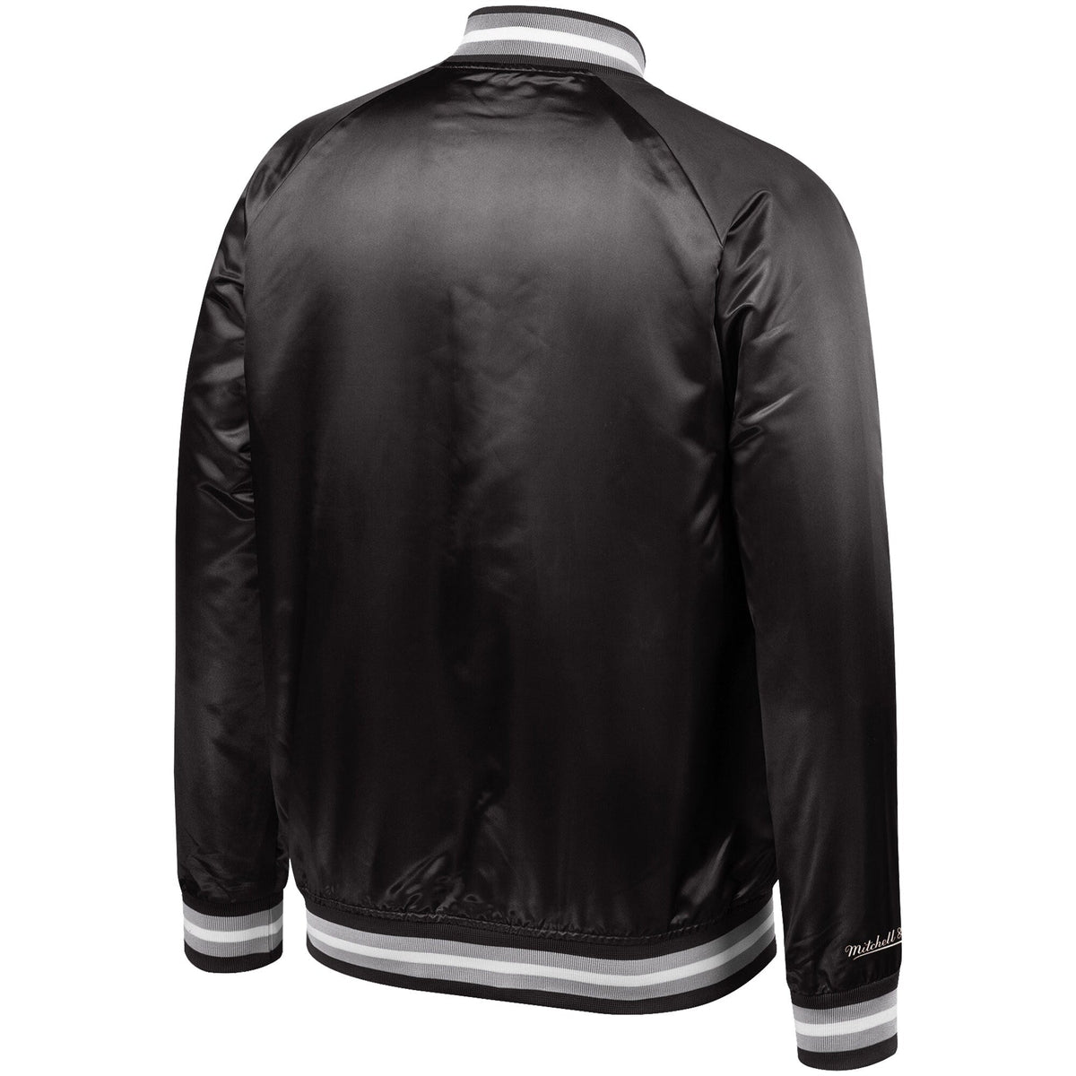 Chicago White Sox Mitchell & Ness Cooperstown Collection Black Satin Full-Snap Jacket for Men product image 3, provided for