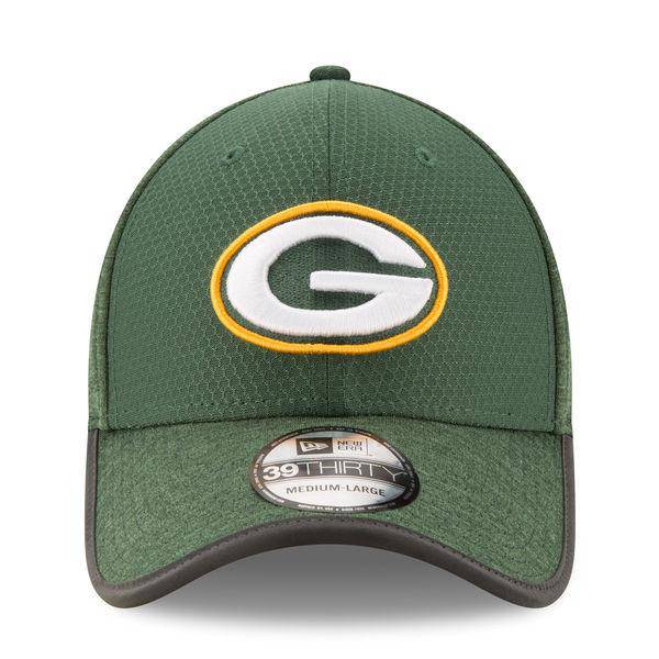 Green Bay Packers New Era Green NFL17 Training Camp Official 39THIRTY Flex Hat for Men product image 2, provided for visual