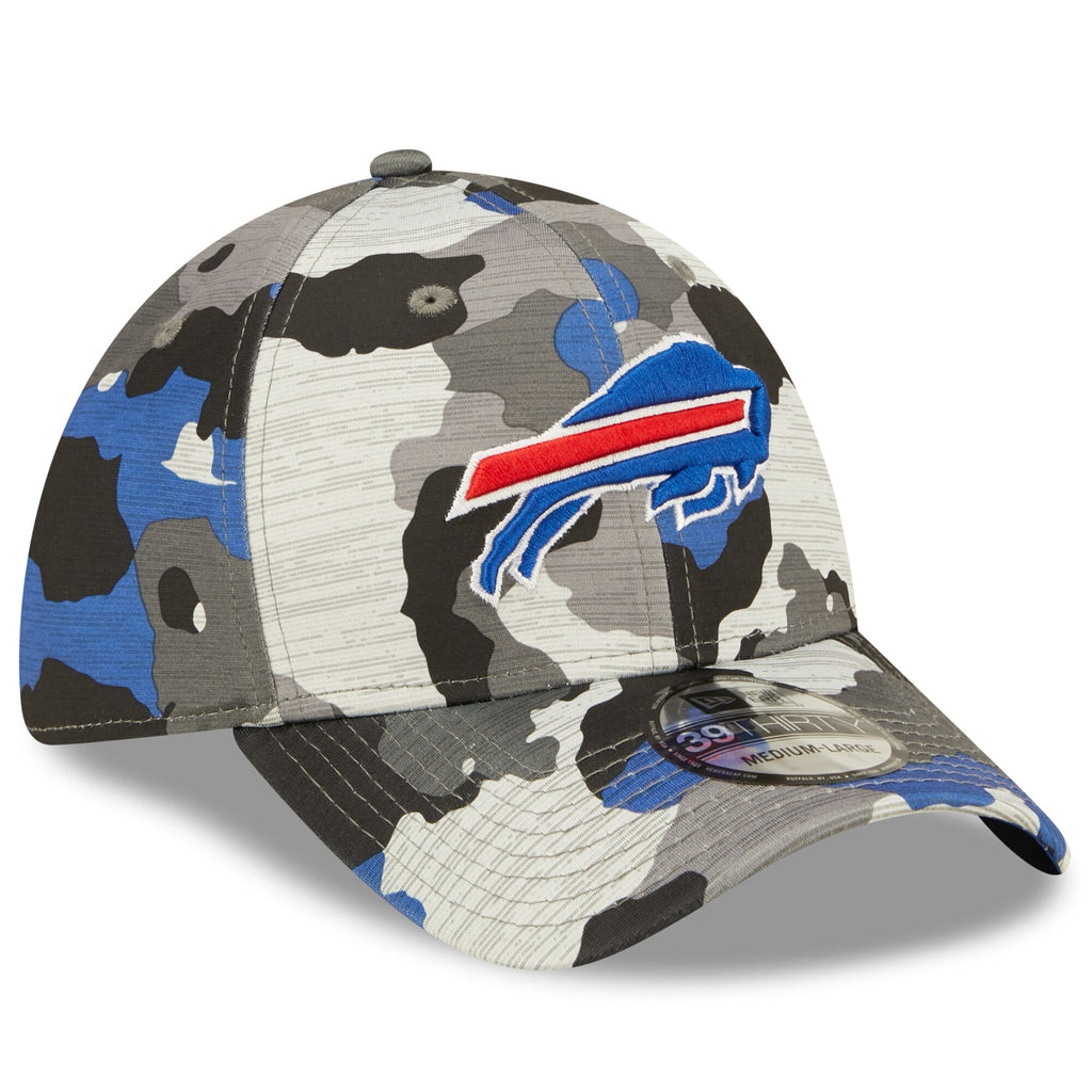 Buffalo Bills New Era Camo 2022 NFL Training Camp Official 39THIRTY Flex Hat for Men product image 3, provided for visual